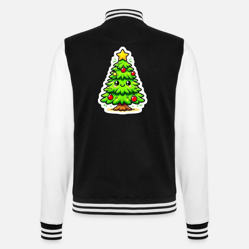 Christmas Tree Christmas Tree - College Sweat Jacket - black/white