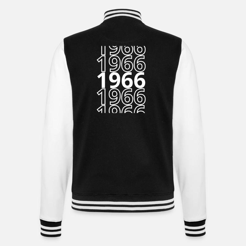 1966 1966 1966 - College Sweat Jacket - black/white