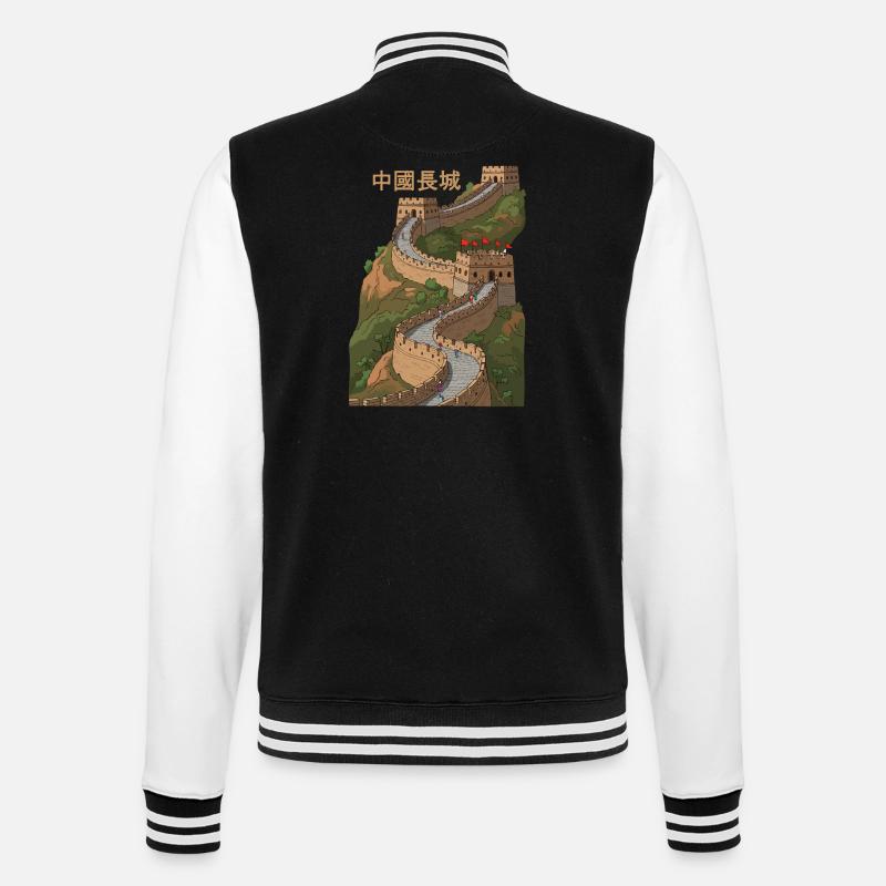 La Grande Muraille de Chine - Veste Teddy - noir/blanc