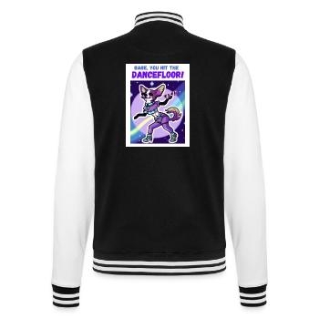 Chihuahua Babe, tu frappes le Dancefloor - Veste Teddy - noir/blanc - Dos - Marisol (170cm)