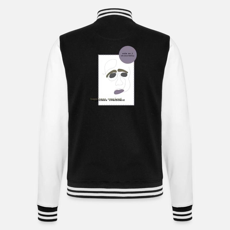 Parler de ses sentiments 1 - Veste Teddy - noir/blanc