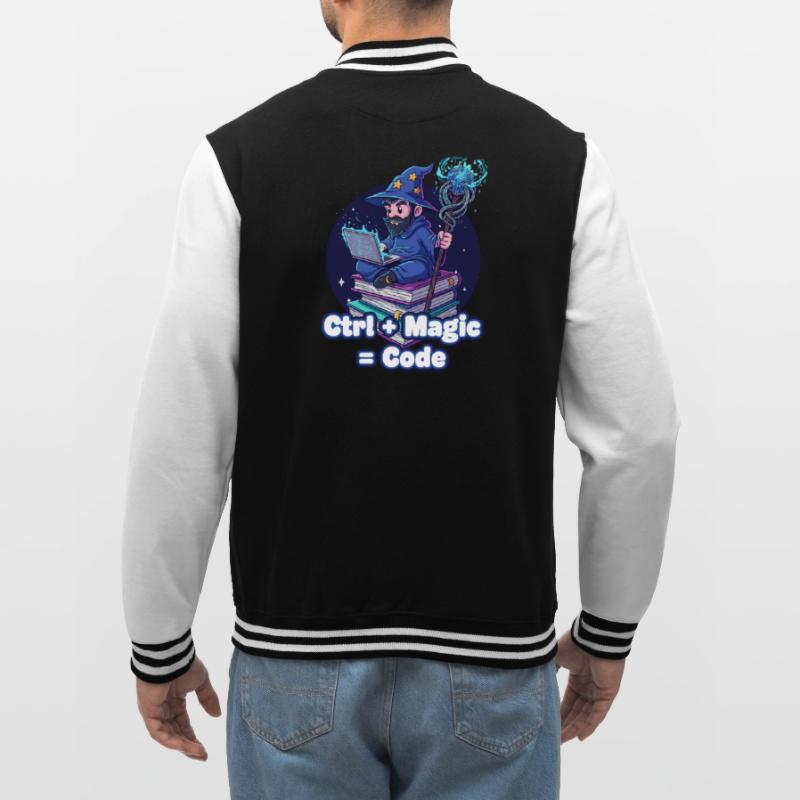 Ctrl Magic Code Zauberer College-Sweatjacke