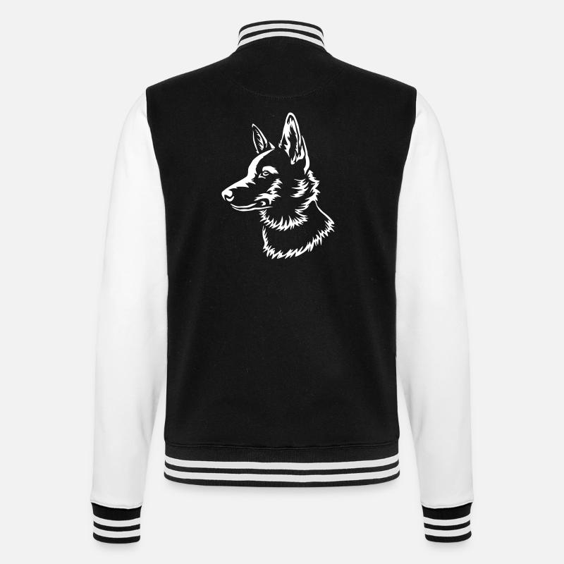 Norbottenspitz "Black Edition" - College-Sweatjacke - Schwarz/Weiß