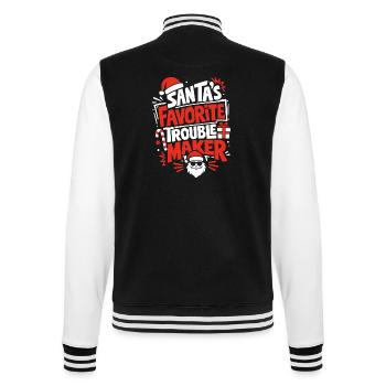 Le fauteur de troubles préféré du Père Noël - Veste Teddy - noir/blanc - Dos - Marisol (170cm)