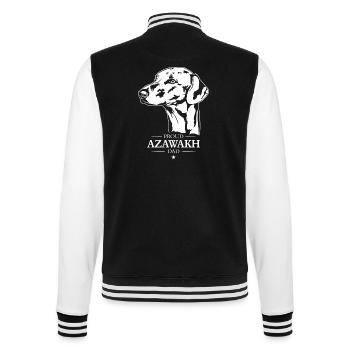Azawakh Dad Dogs Dog Greyhounds Wilsigns - College Sweat Jacket - black/white - Back - Marisol (170cm)