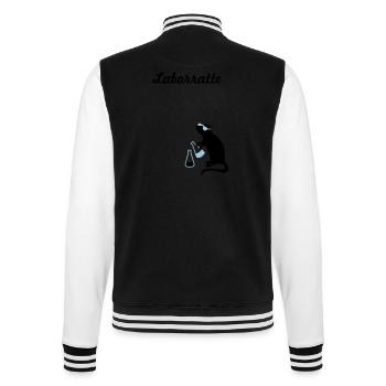 laboratory rat - College Sweat Jacket - black/white - Back - Marisol (170cm)