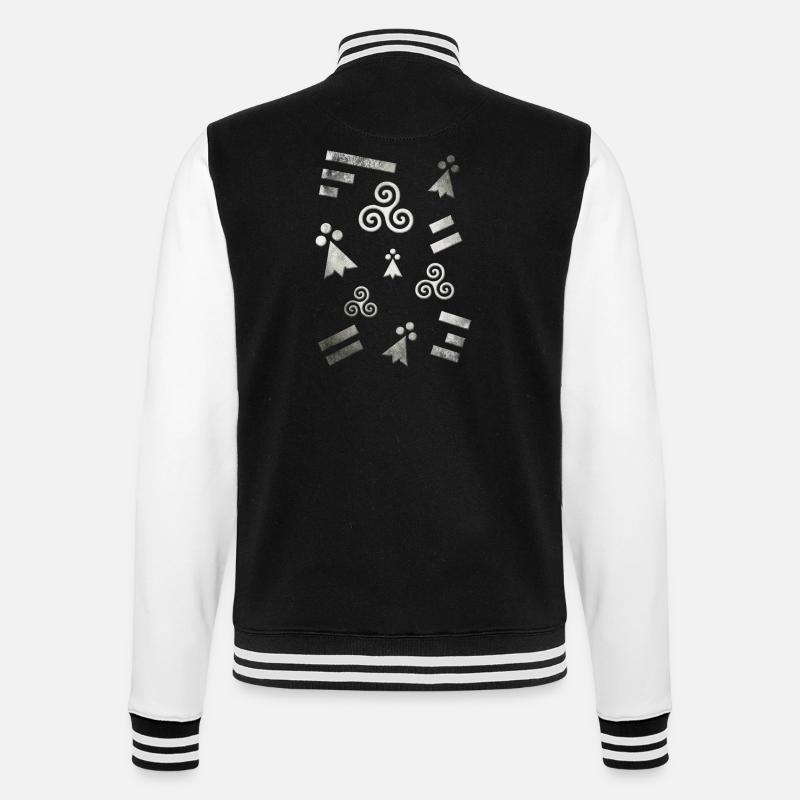 Breizh Bretagne Blanc 2 - Veste Teddy - noir/blanc