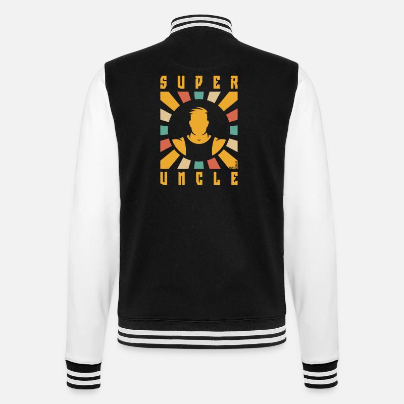 Super Uncle (Rays / 4C) - College Sweat Jacket - black/white