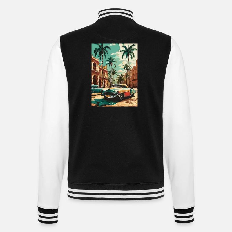 Splendeur des Caraïbes - Veste Teddy - noir/blanc