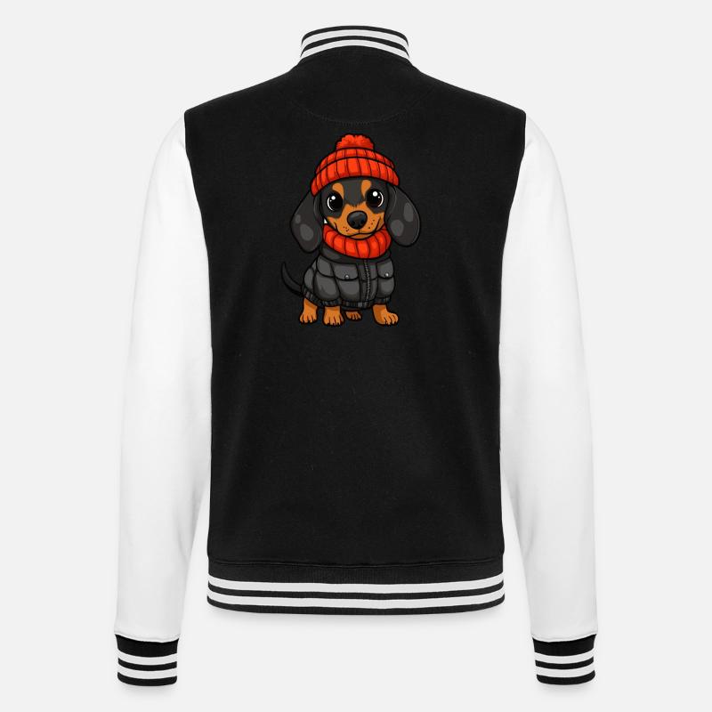 Teckel Teckel élégant - Veste Teddy - noir/blanc