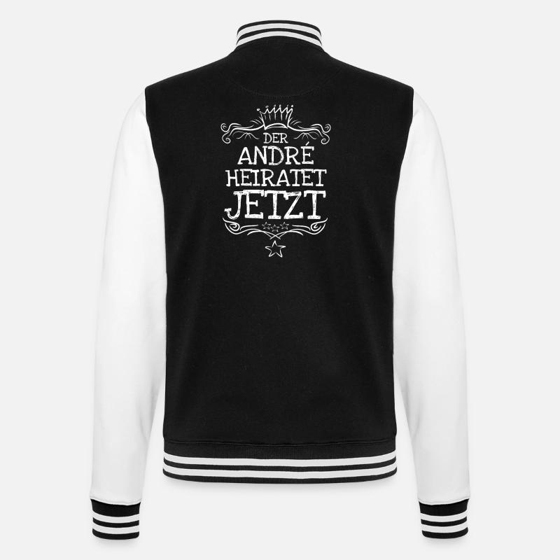 Bachelor Andre - College-Sweatjacke - Schwarz/Weiß