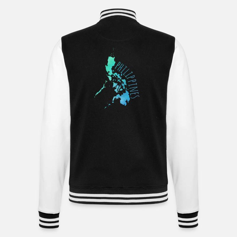 Philippines - College-Sweatjacke - Schwarz/Weiß