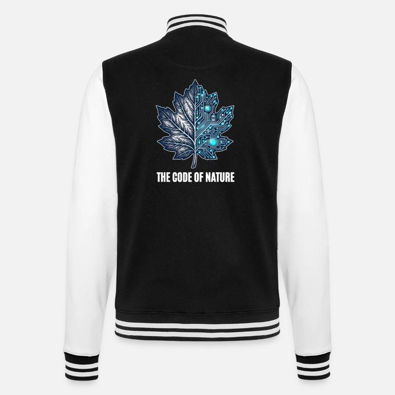 The Code Of Nature - College Sweat Jacket - black/white