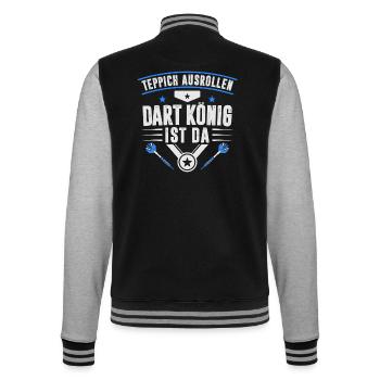 DART SPORT - College-Sweatjacke - Schwarz/Grau meliert - Hinten - Marisol (170cm)