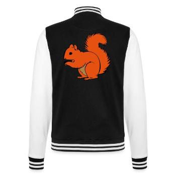 Eichhörnchen - College-Sweatjacke - Schwarz/Weiß - Hinten - Marisol (170cm)