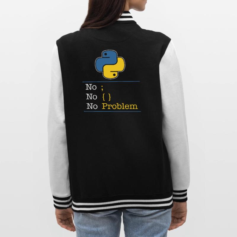 Python no problem College-Sweatjacke