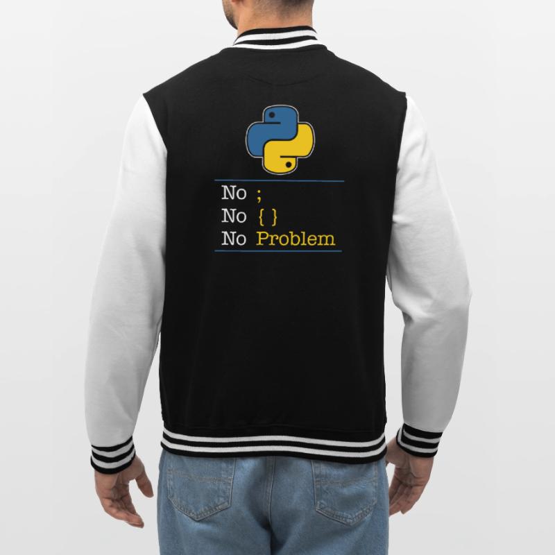 Python no problem College-Sweatjacke