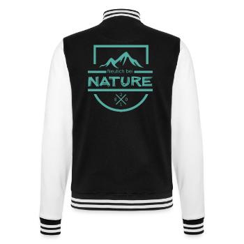 Neulich bei Nature - Mint - College-Sweatjacke - Schwarz/Weiß - Hinten - Marisol (170cm)
