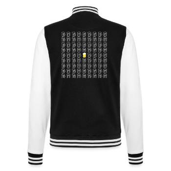 Lots of beers and a craft beer - College Sweat Jacket - black/white - Back - Marisol (170cm)