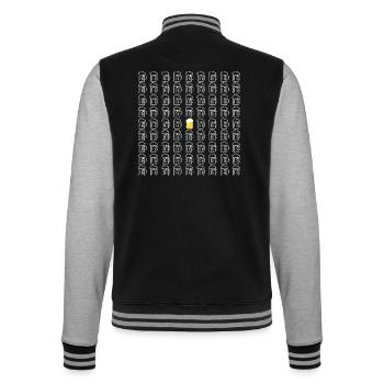 Lots of beers and a craft beer - College Sweat Jacket - black/heather grey - Back - Marisol (170cm)
