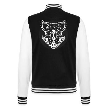 Hunting hunter boar cool hunt - College Sweat Jacket - black/white - Back - Marisol (170cm)