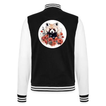 Roter Panda - College-Sweatjacke - Schwarz/Weiß - Hinten - Marisol (170cm)