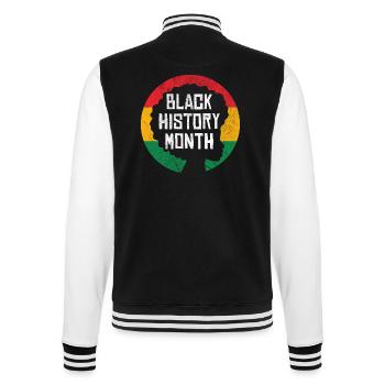 Black History Month - College-Sweatjacke - Schwarz/Weiß - Hinten - Marisol (170cm)