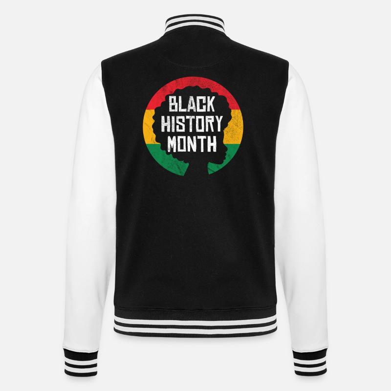 Black History Month - College-Sweatjacke - Schwarz/Weiß
