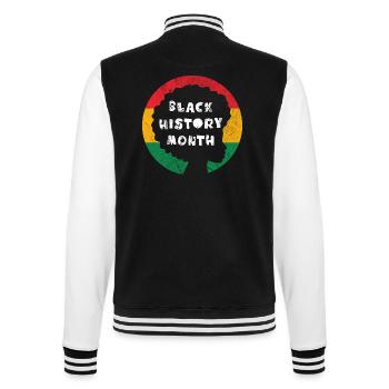 Black History Month - College-Sweatjacke - Schwarz/Weiß - Hinten - Marisol (170cm)