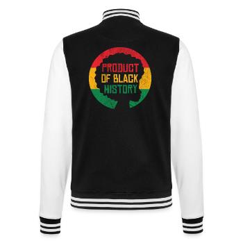Produit de l’histoire des Noirs - Veste Teddy - noir/blanc - Dos - Marisol (170cm)