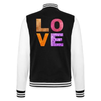 L O V E - Veste Teddy - noir/blanc - Dos - Marisol (170cm)