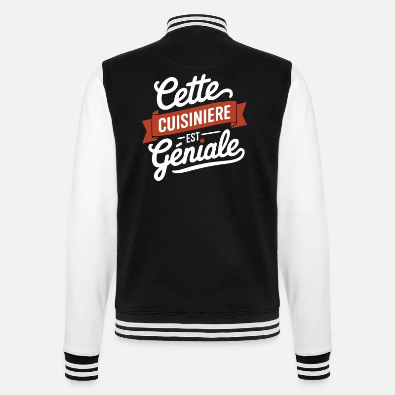 This Cooker is Awesome - College Sweat Jacket - black/white