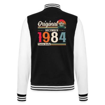 40th Birthday Legend December 1984 Volume 84 - College Sweat Jacket - black/white - Back - Marisol (170cm)
