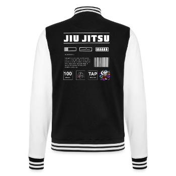 Jiu-Jitsu Octopus Black Belt T-Shirt - College-Sweatjacke - Schwarz/Weiß - Hinten - Marisol (170cm)