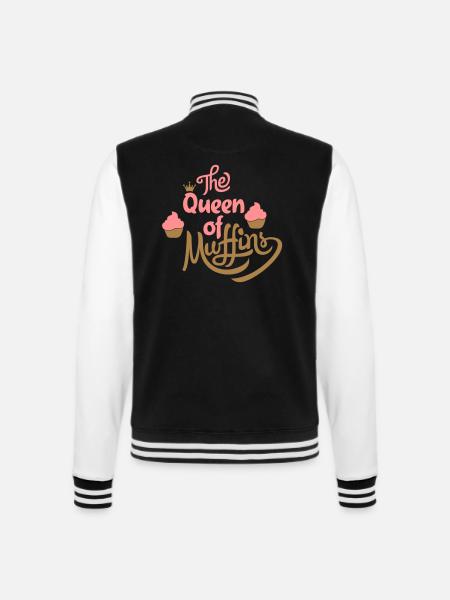 muffins - College Sweat Jacket - black/white