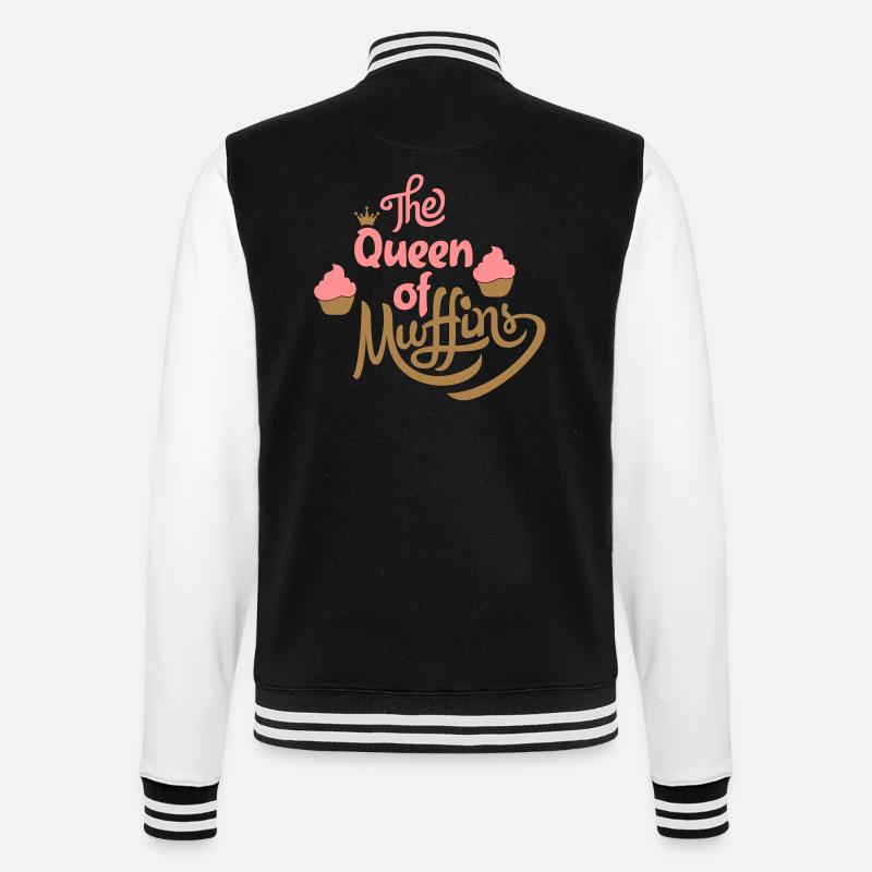 muffins - College Sweat Jacket - black/white