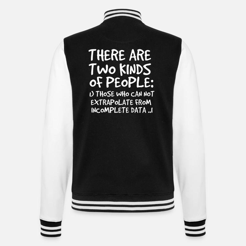 Incomplete Data Funny Science Nerd - College Sweat Jacket - black/white