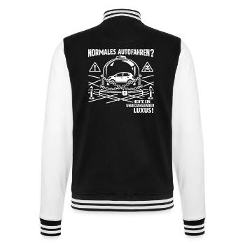 Normales Autofahren ? - College-Sweatjacke - Schwarz/Weiß - Hinten - Marisol (170cm)