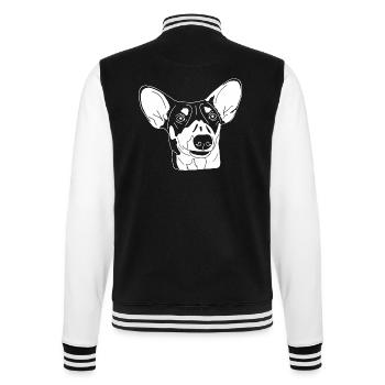 Podenco Mix - College-Sweatjacke - Schwarz/Weiß - Hinten - Marisol (170cm)