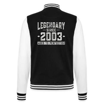 Legendär seit 2003 - College-Sweatjacke - Schwarz/Weiß - Hinten - Marisol (170cm)