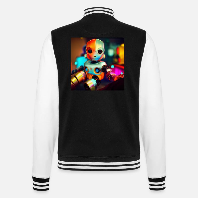 Bébé robot - Veste Teddy - noir/blanc