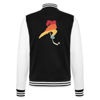 Hockey vinatge t-shirt hockey hockey sur glace - Veste Teddy - noir/blanc - Dos - Marisol (170cm)