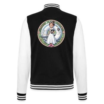 Princess Manip Radio Radiologist Female Radiology - College Sweat Jacket - black/white - Back - Marisol (170cm)