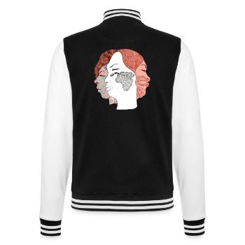 Les trois femmes n°2 - Veste Teddy - noir/blanc - Dos - Marisol (170cm)