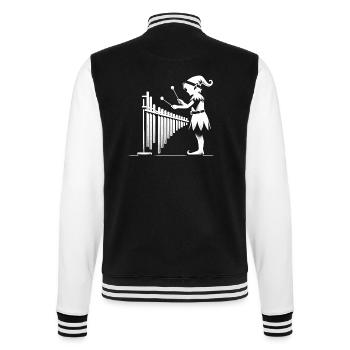 Nächtliches Elfenspiel - College-Sweatjacke - Schwarz/Weiß - Hinten - Marisol (170cm)