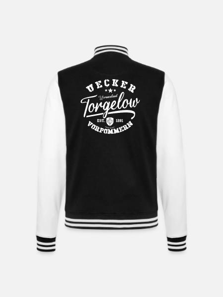 Torgelow - College-Sweatjacke - Schwarz/Weiß
