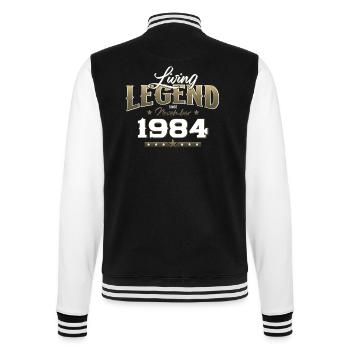 40th Birthday Legend November 1984 Volume 84 - College Sweat Jacket - black/white - Back - Marisol (170cm)