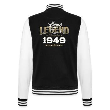 75e anniversaire Original Novembre Né en 1949 - Veste Teddy - noir/blanc - Dos - Marisol (170cm)