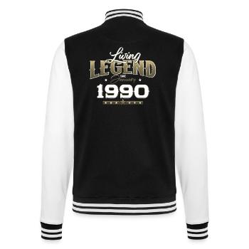 35ème Anniversaire Original Janvier 1990 Millésime 90's - Veste Teddy - noir/blanc - Dos - Marisol (170cm)