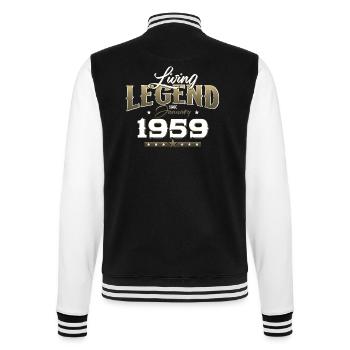 66e anniversaire Original janvier 1959 Volume 59 - Veste Teddy - noir/blanc - Dos - Marisol (170cm)